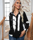 Tie-Dye Collared Neck Buttoned Shirt - Body By J'ne