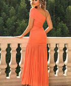 One-Shoulder Ruched Maxi Dress - Body By J'ne