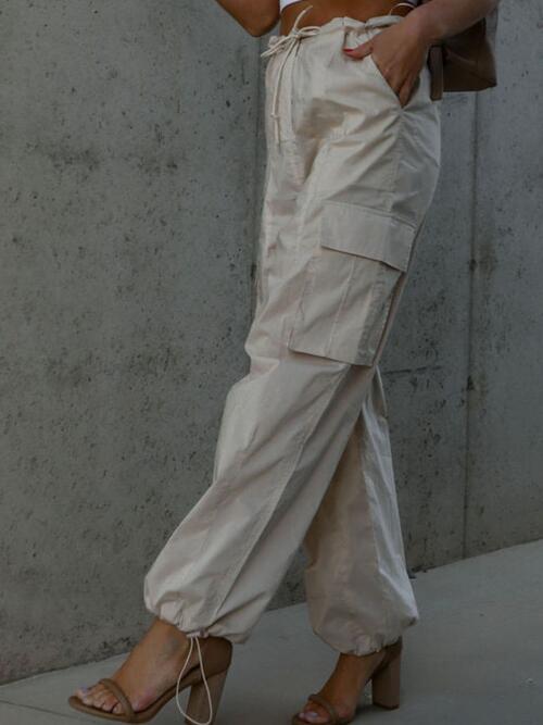 Drawstring Pants with Pockets - Body By J'ne