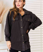 Cozy Girl Full Size Button Down Shacket - Body By J'ne