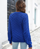 Round Neck Dropped Shoulder Sweater - Body By J'ne