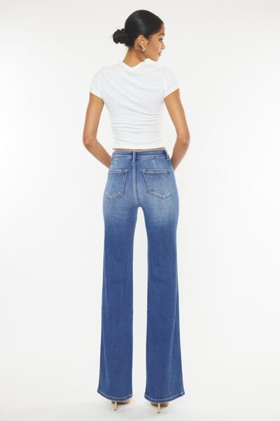 Kancan Ultra High Waist Gradient Flare Jeans - Body By J'ne