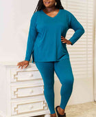 Lazy Days Full Size Long Sleeve Top and Leggings Set - Body By J'ne