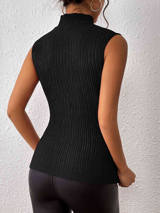 Turtleneck Sleeveless Tank - Body By J'ne