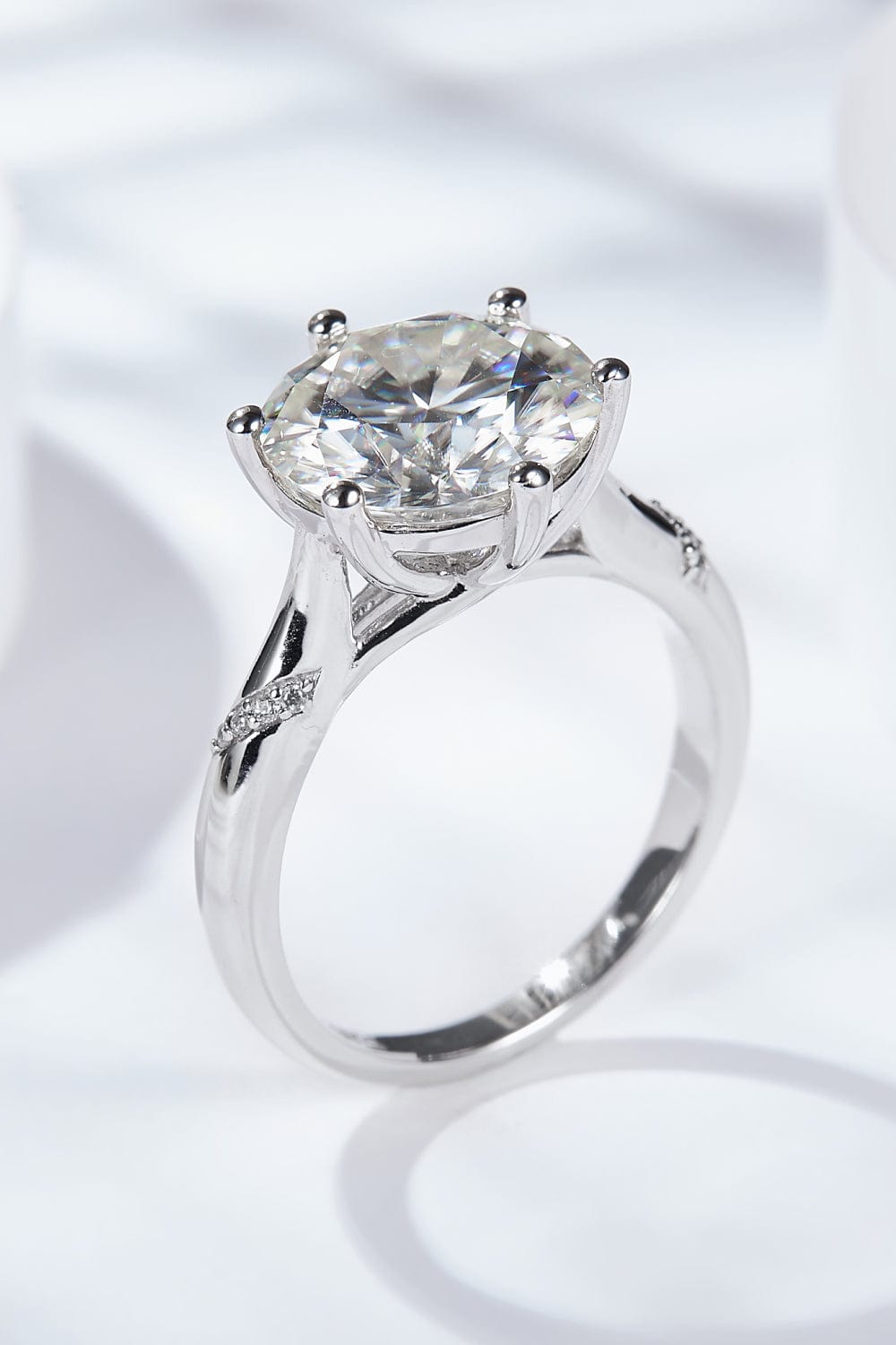 5 Carat  Moissanite Solitaire Ring - Body By J'ne