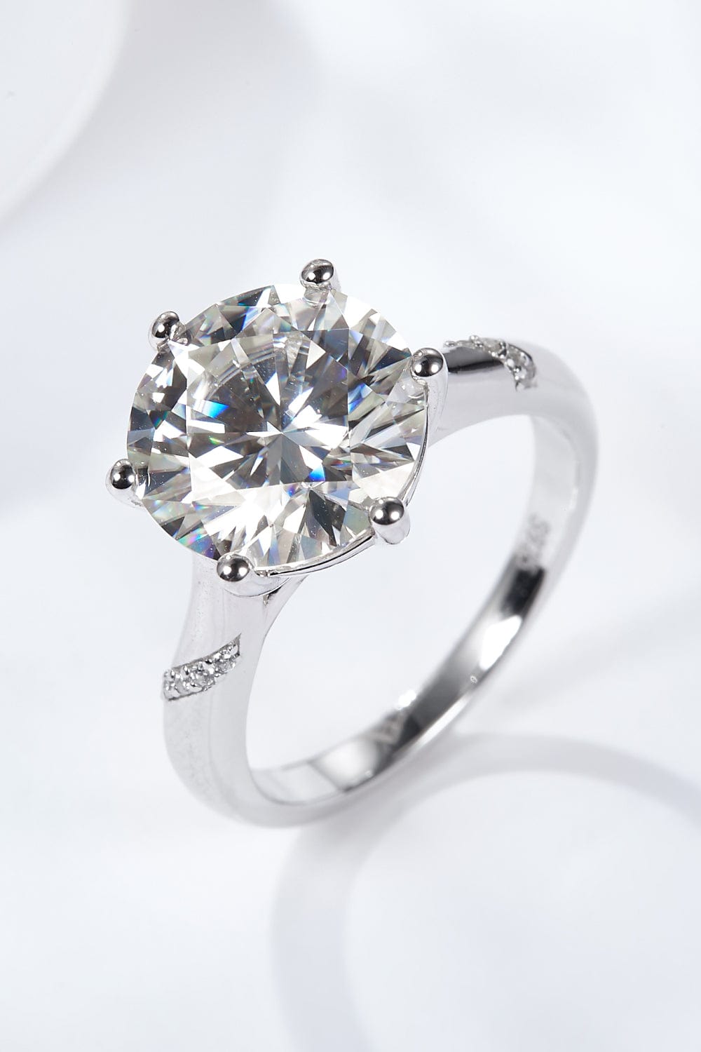 5 Carat  Moissanite Solitaire Ring - Body By J'ne