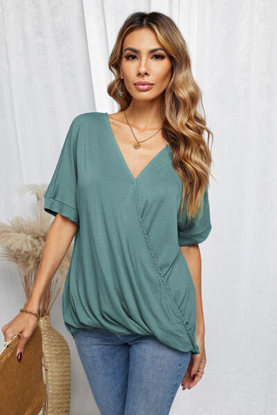 Surplice Half Sleeve T-Shirt - Body By J'ne