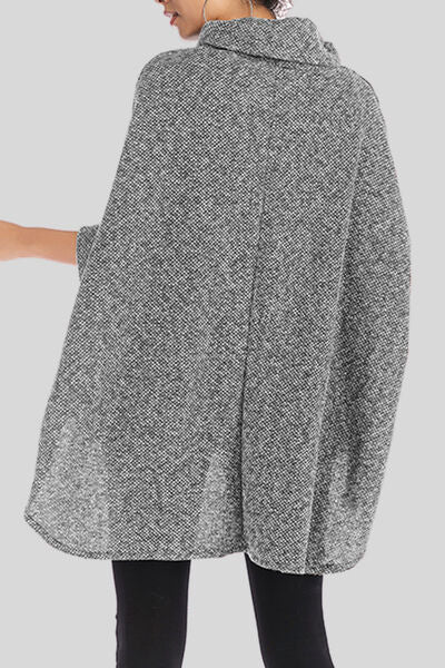 Turtleneck Batwing Sleeve Sweater - Body By J'ne