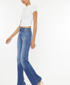 Kancan Ultra High Waist Gradient Flare Jeans - Body By J'ne