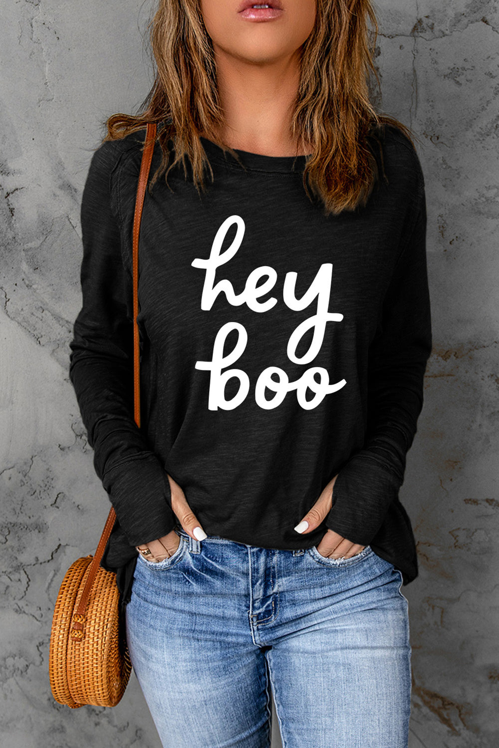 HEY BOO Graphic T-Shirt - Body By J'ne