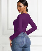 Round Neck Long Sleeve Bodysuit - Body By J'ne