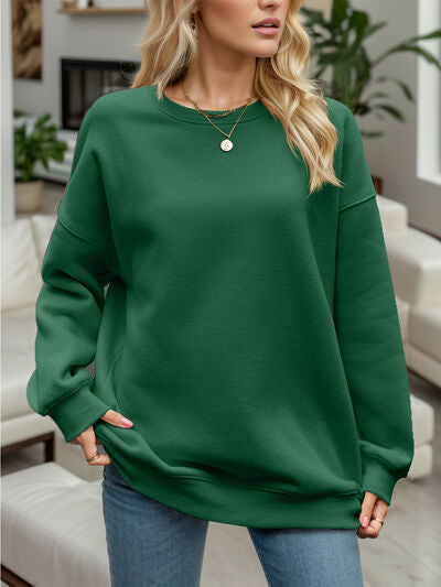 Round Neck Long Sleeve Sweatshirt - Body By J'ne