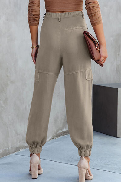 High Waist Cargo Pants - Body By J'ne