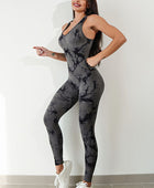 Printed Crisscross Wide Strap Jumpsuit - Body By J'ne