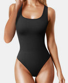 Wide Strap Square Neck Active Bodysuit - Body By J'ne