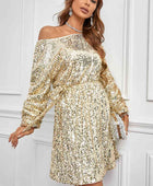 Sequin Long Sleeve Mini Dress - Body By J'ne