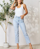 Utopia Full Size High Waist Straight Jeans - Body By J'ne