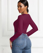 Round Neck Long Sleeve Bodysuit - Body By J'ne