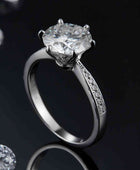 3 Carat Moissanite Side Stone Ring - Body By J'ne