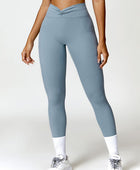 Twisted High Waist Active Pants with Pockets - Body By J'ne