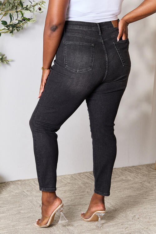 Full Size High Waist Denim Jeans - Body By J'ne