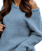 One Shoulder Long Sleeve Sweater - Body By J'ne