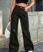 Shai Distressed Wide Leg Jeans - Body By J'ne