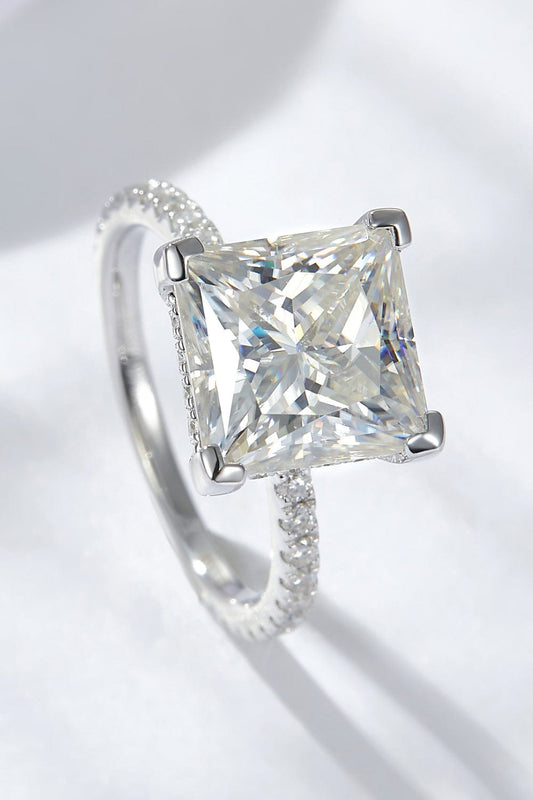 5.52 Carat Moissanite Side Stone Ring - Body By J'ne