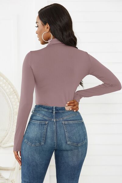 Turtleneck Long Sleeve Bodysuit - Body By J'ne