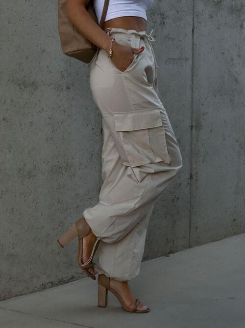 Drawstring Pants with Pockets - Body By J'ne