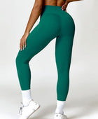 Twisted High Waist Active Pants with Pockets - Body By J'ne