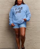 Full Size IT'S FALL Y'ALL Graphic Sweatshirt - Body By J'ne