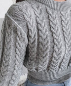 Cable-Knit Round Neck Sweater - Body By J'ne