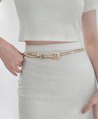 Rhinestone Metal Belt - Body By J'ne