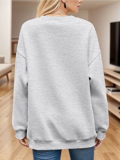 Round Neck Long Sleeve Sweatshirt - Body By J'ne