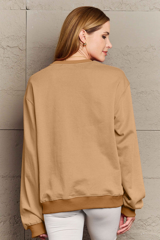 Full Size COZY VIBES Graphic Sweatshirt