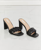 Top of the World Braided Block Heel Sandals in Black - Body By J'ne