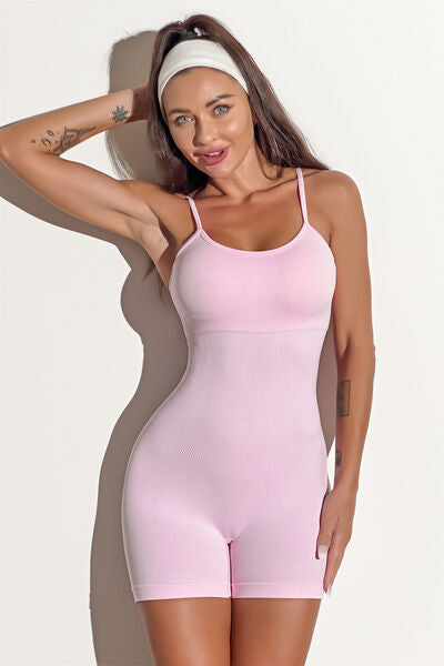 Spaghetti Strap Active Romper - Body By J'ne