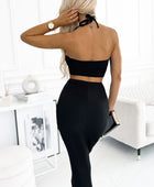 Halter Neck Cutout Dress - Body By J'ne