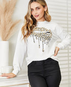 Dropped Shoulder Round Neck Sweatshirt - Body By J'ne