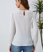 Ribbed Round Neck Long Sleeve Top - Body By J'ne