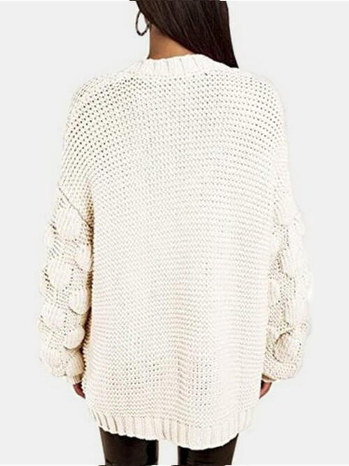 Open Front Long Sleeve Cardigan - Body By J'ne