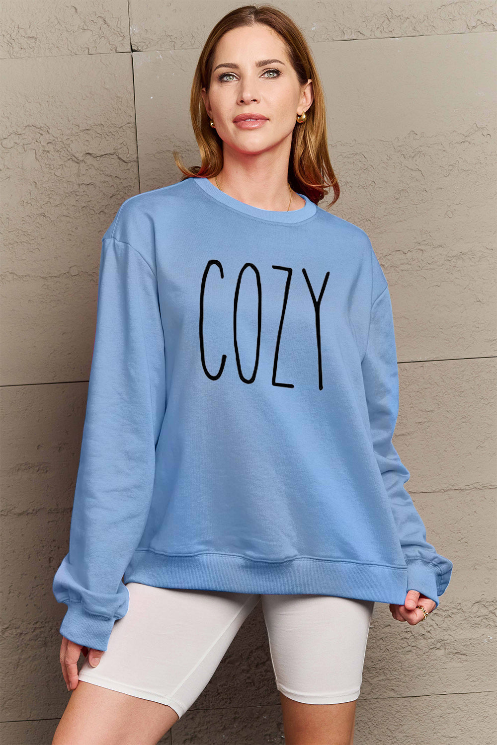 Full Size COZY Graphic Sweatshirt - Body By J'ne
