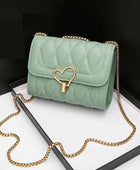 Heart Buckle PU Leather Crossbody Bag - Body By J'ne