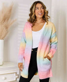 Full Size Gradient Open Front Cardigan - Body By J'ne