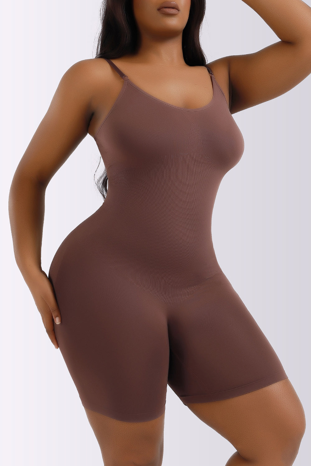 Full Size Spaghetti Strap Shaping Romper - Body By J'ne