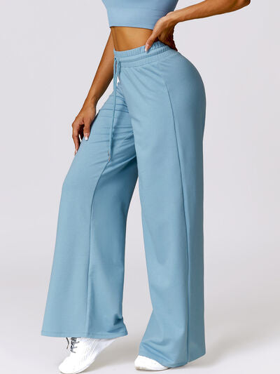 Drawstring High Waist Active Pants - Body By J'ne