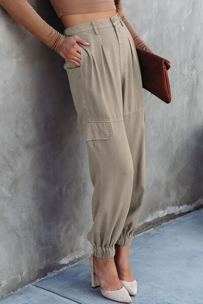 High Waist Cargo Pants - Body By J'ne