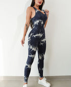 Printed Crisscross Wide Strap Jumpsuit - Body By J'ne