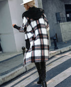 Plaid Button Down Hooded Jacket - Body By J'ne